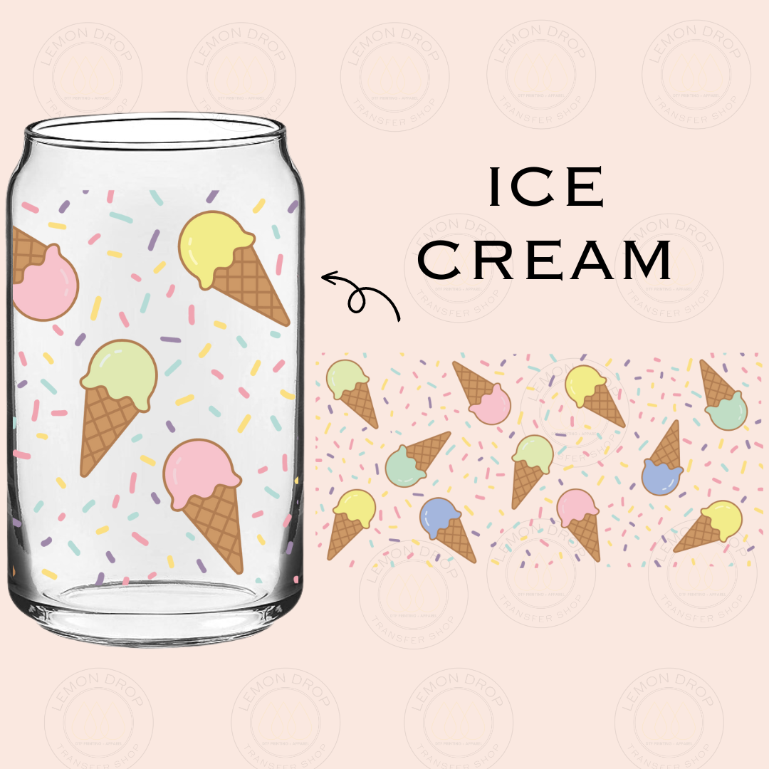 ICE CREAM DTF 16OZ CUP WRAP