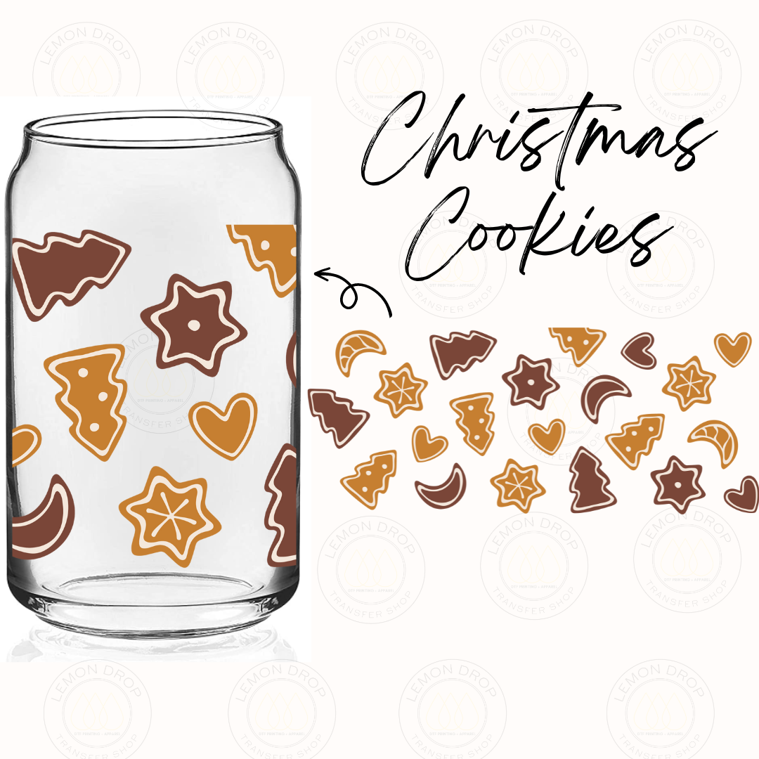 Christmas Cookies UV DTF 16OZ CUP WRAP