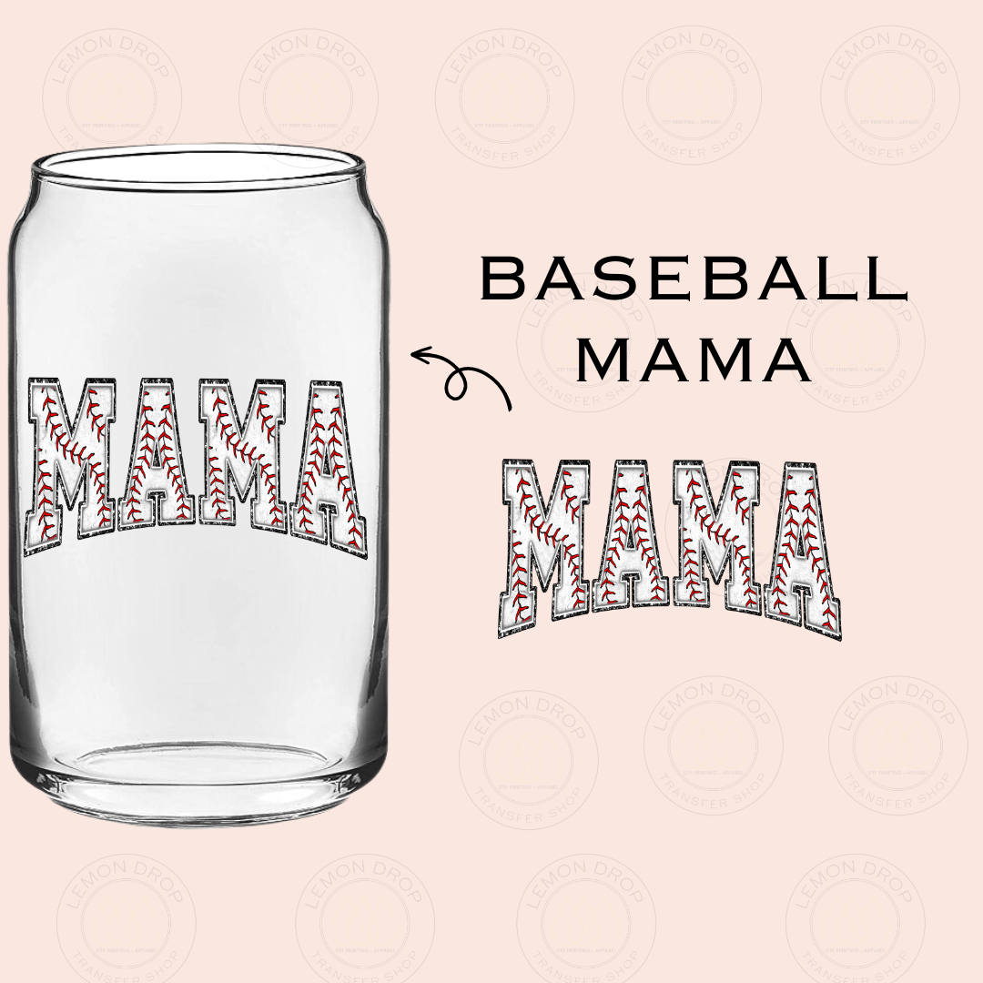 BASEBALL MAMA UV DTF STICKER