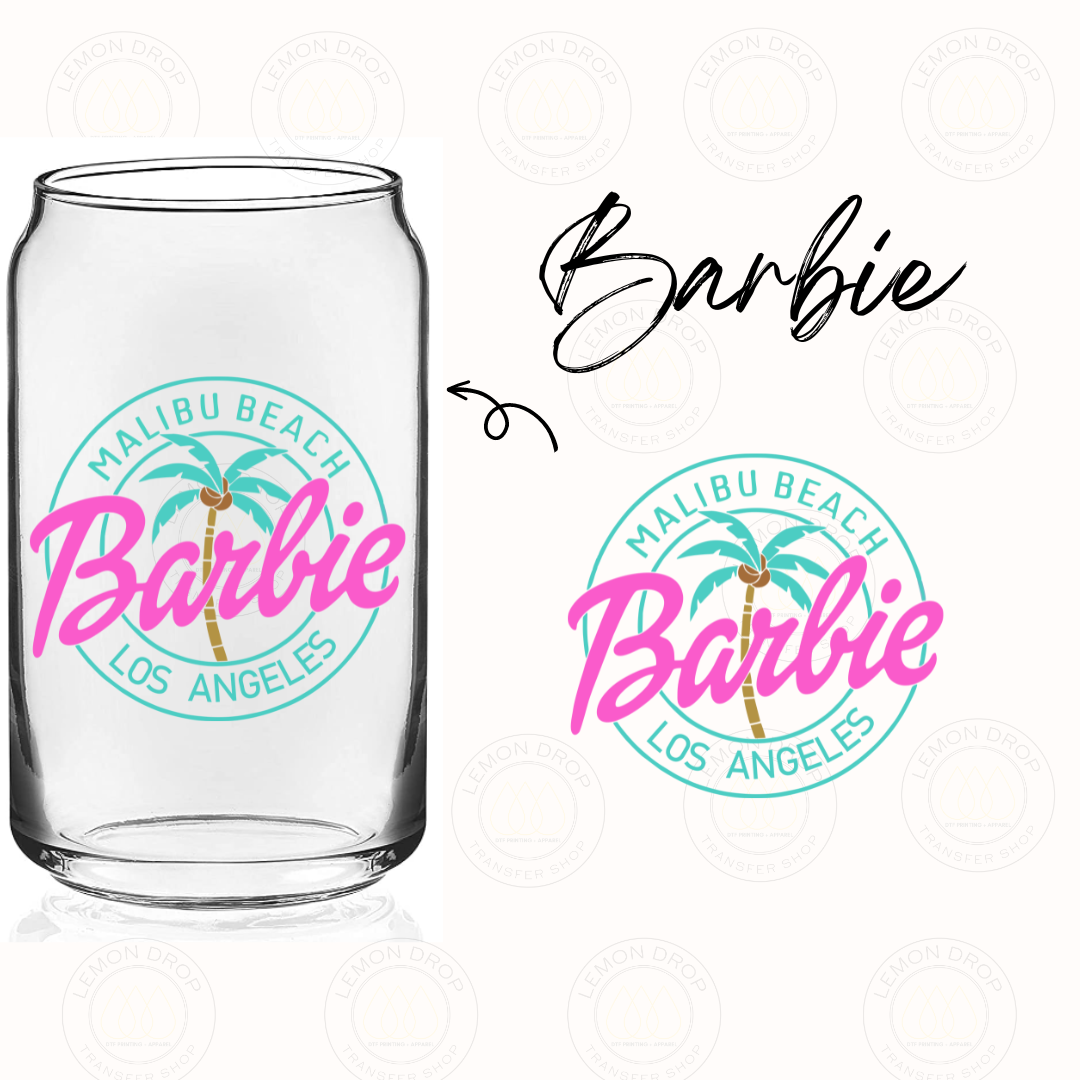 MALIBU BEACH BARBIE UV DTF STICKER