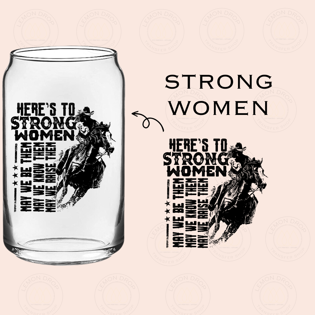 STRONG WOMEN UV DTF STICKER