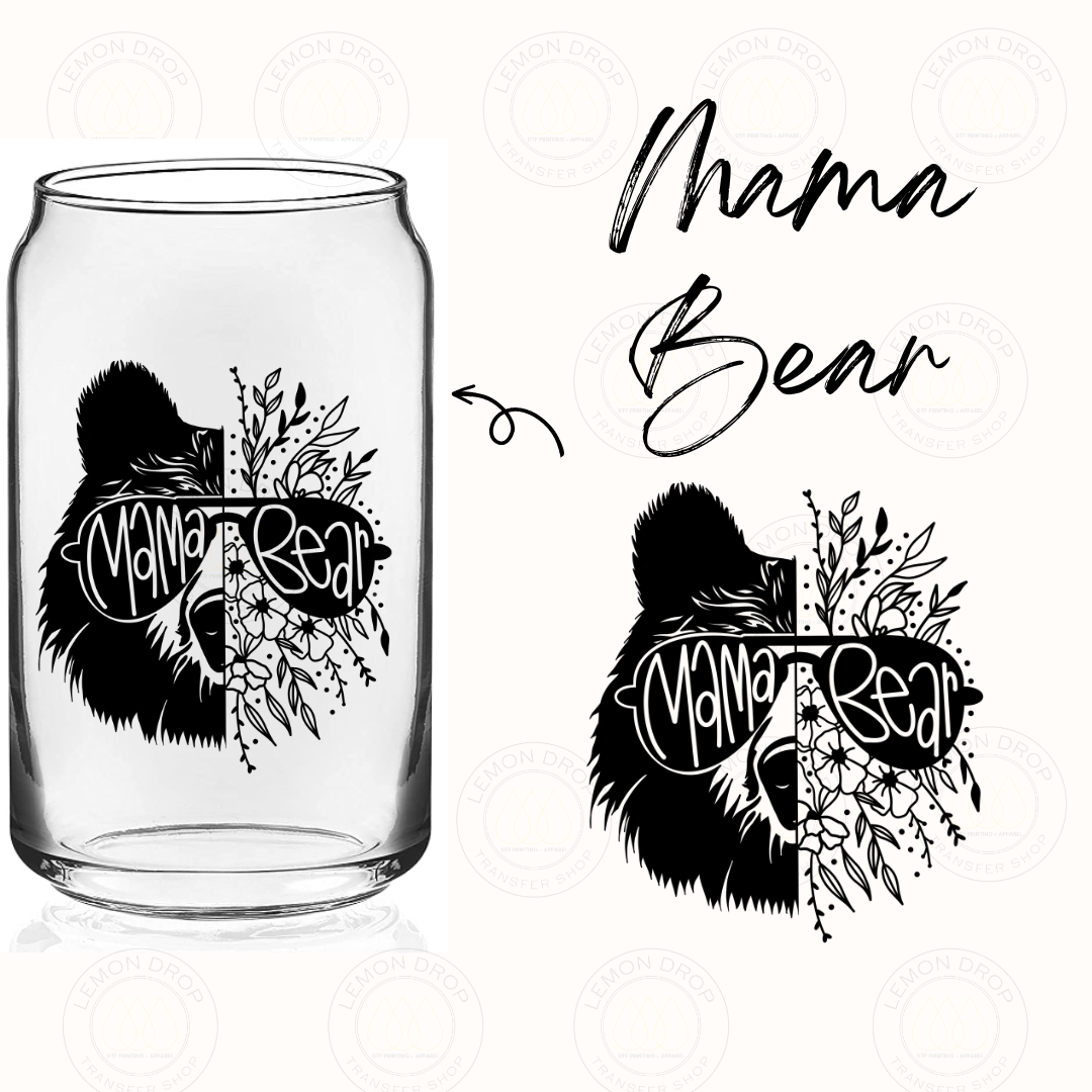 MAMA BEAR UV DTF STICKER