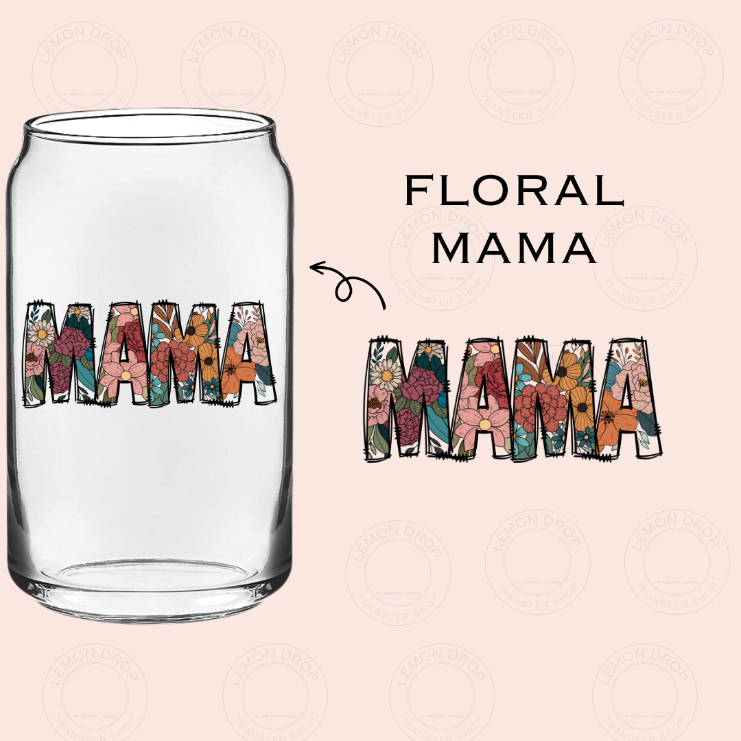 FLORAL MAMA UV DTF STICKER