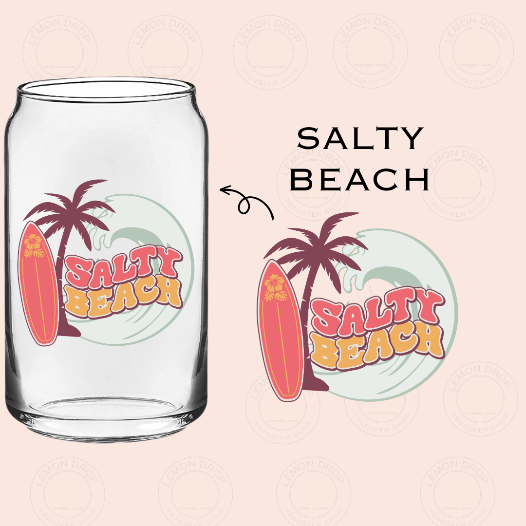 SALTY BEACH UV DTF STICKER
