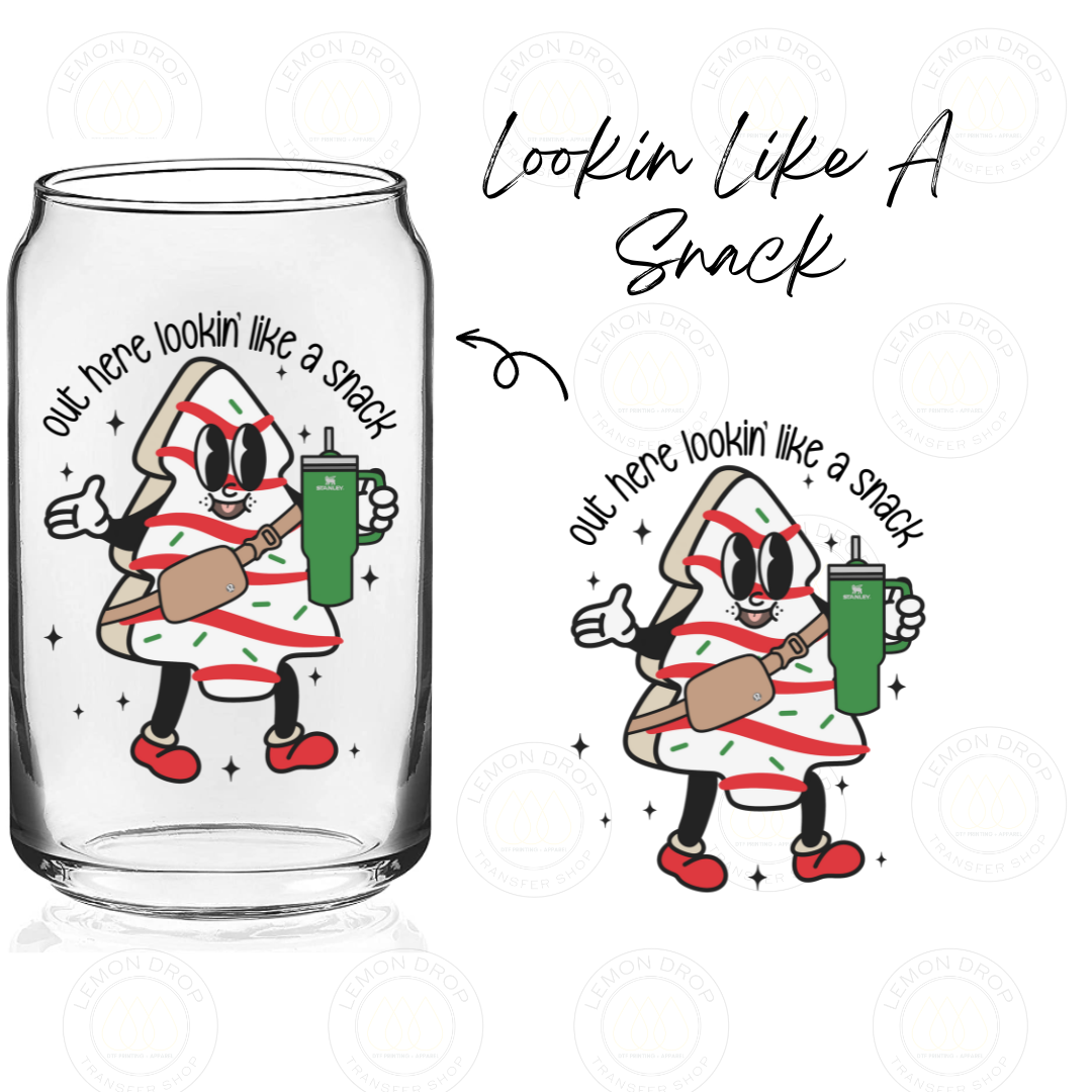 Lookin Like A Snack DOUBLE-SIDED UV DTF STICKER