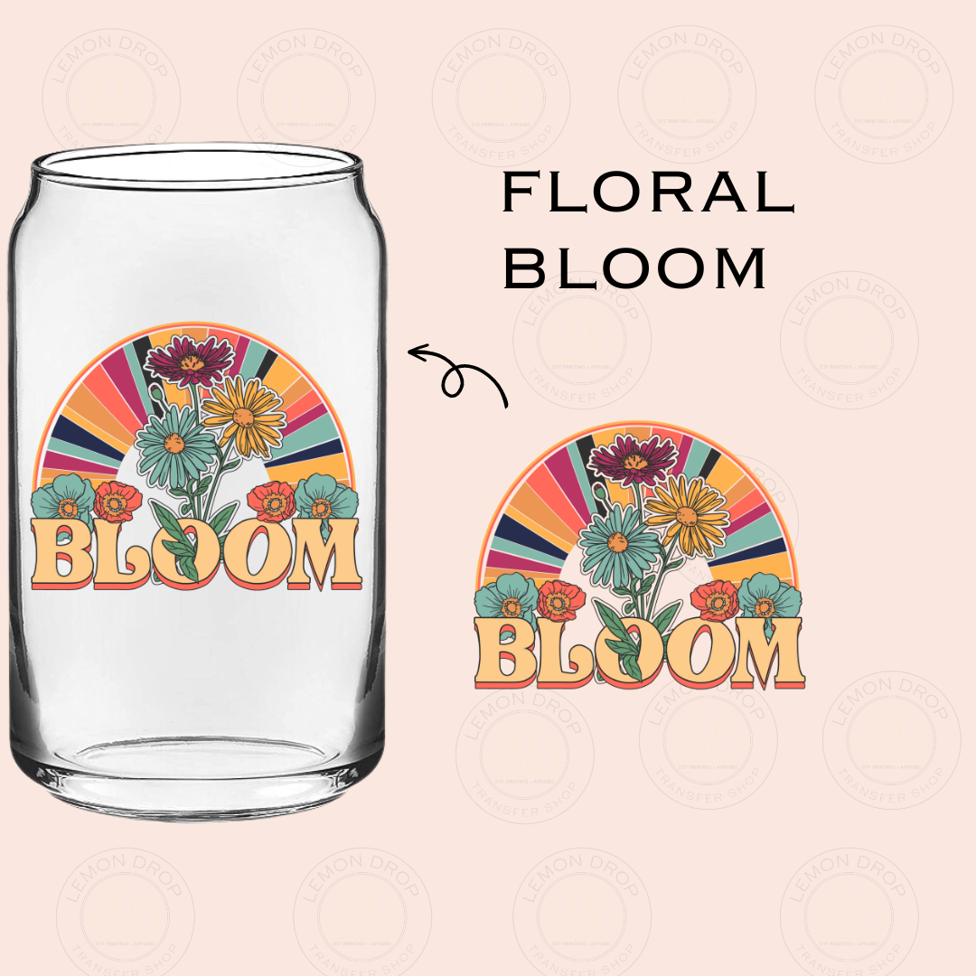 FLORAL BLOOM UV DTF STICKER