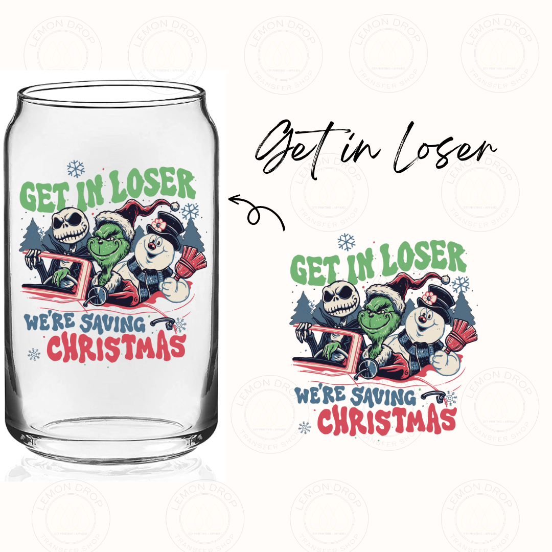 Get in Loser DOUBLE-SIDED UV DTF STICKER