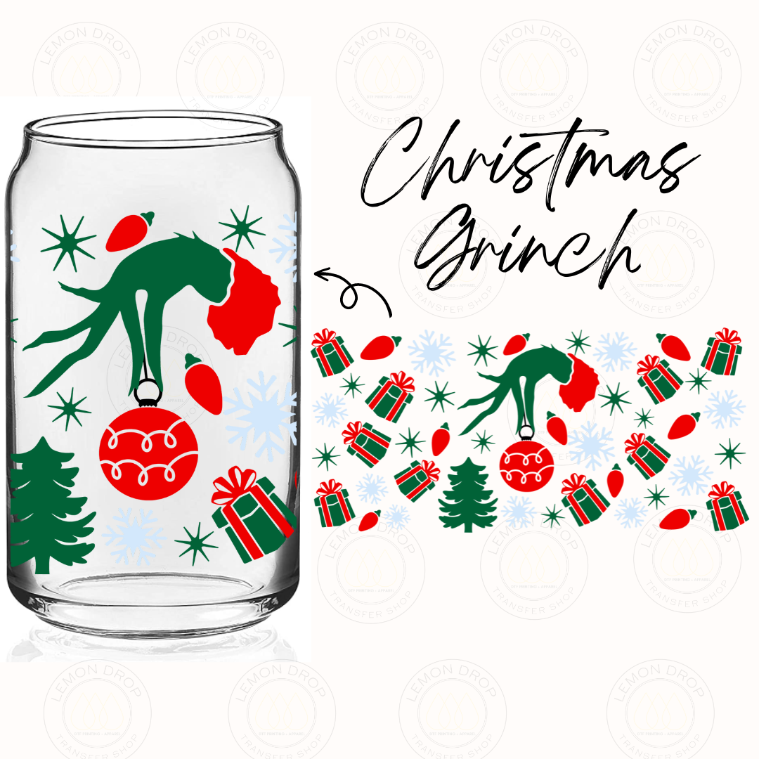 Christmas DOUBLE-SIDED UV DTF 16OZ CUP WRAP