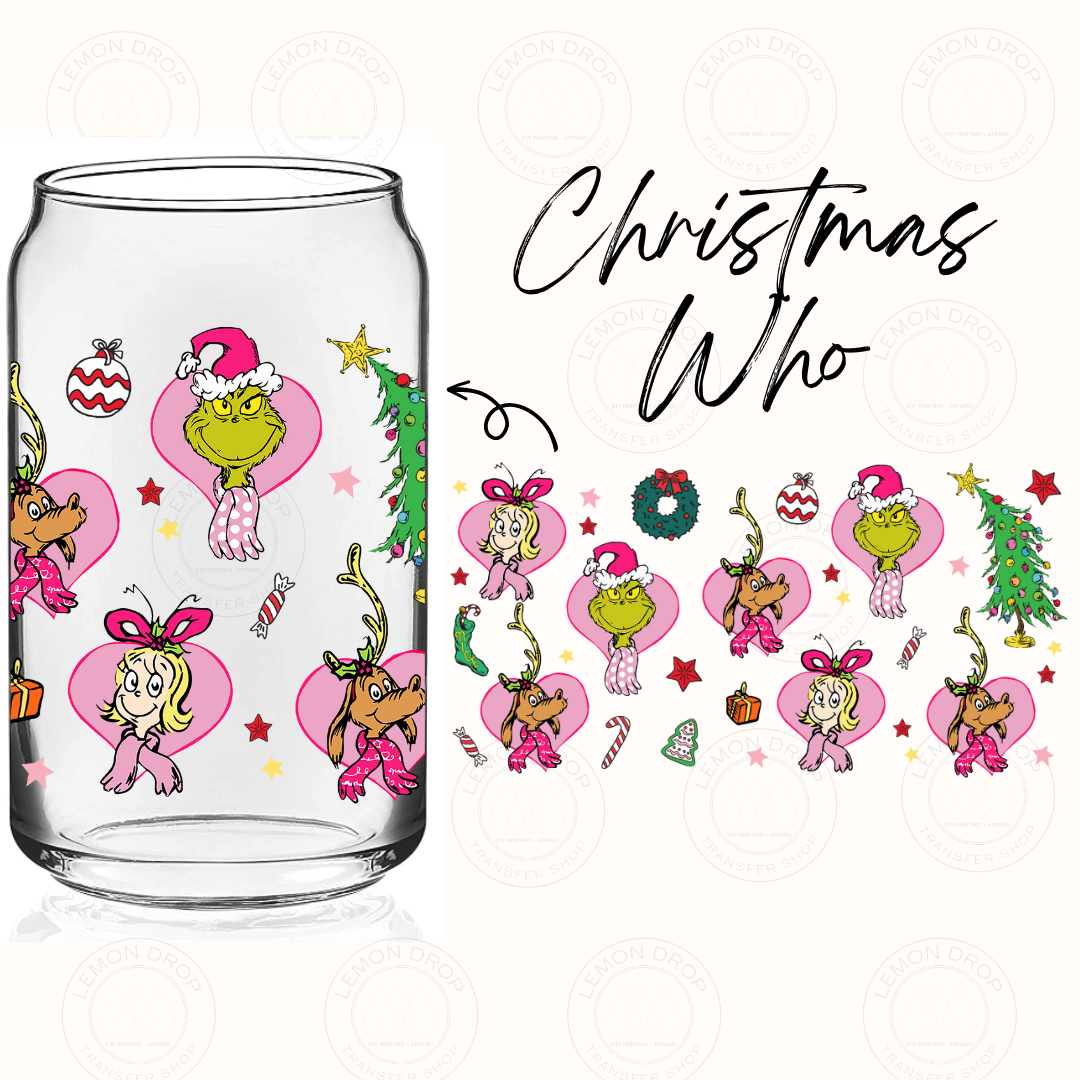 Christmas Who UV DTF 16OZ CUP WRAP