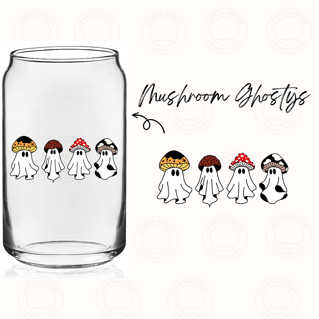 Mushroom Ghostys UV DTF STICKER