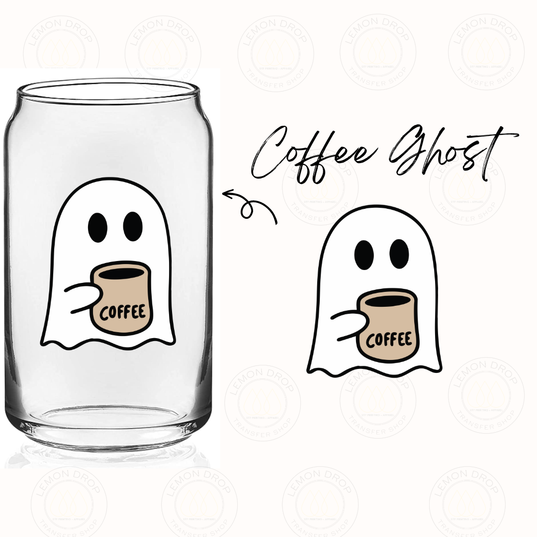 Coffee Ghost UV DTF STICKER