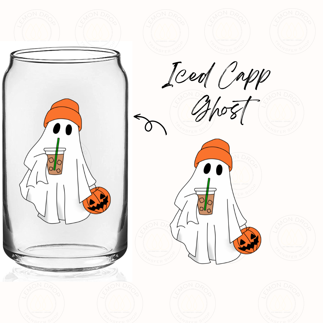 Iced Capp Ghost UV DTF STICKER