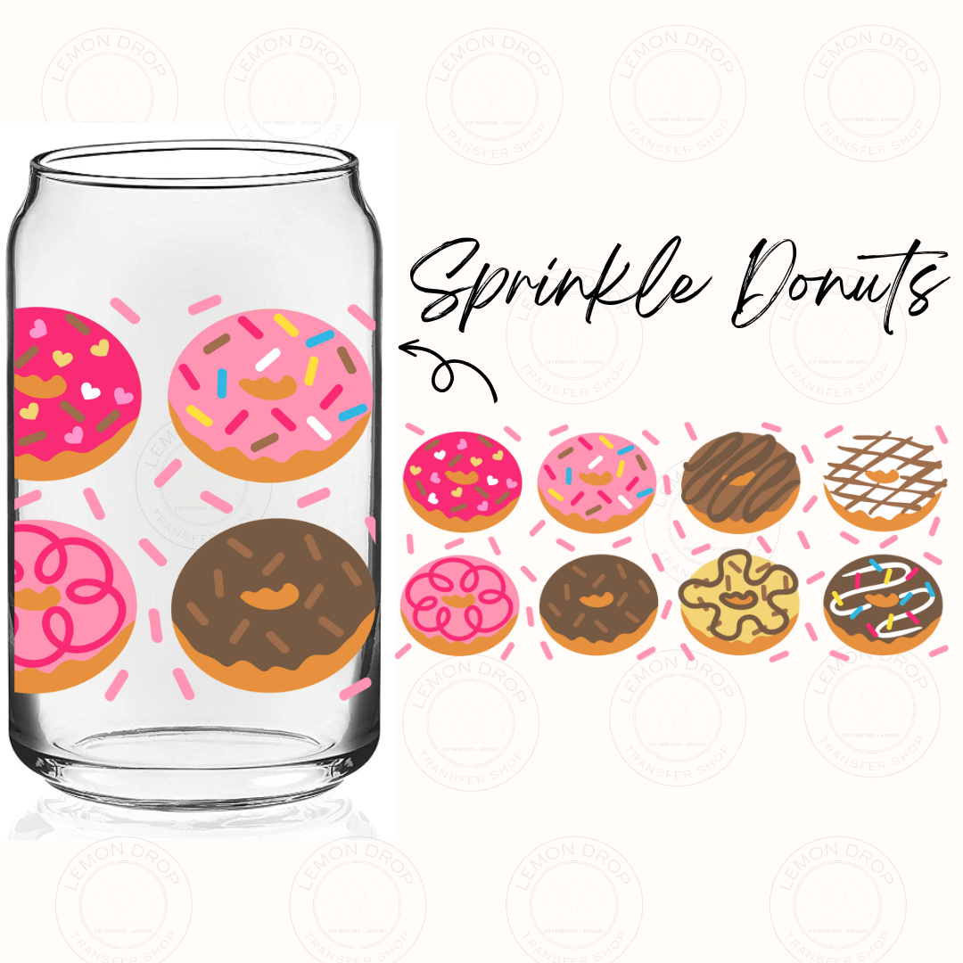 Sprinkle Donuts UV DTF 16OZ CUP WRAP