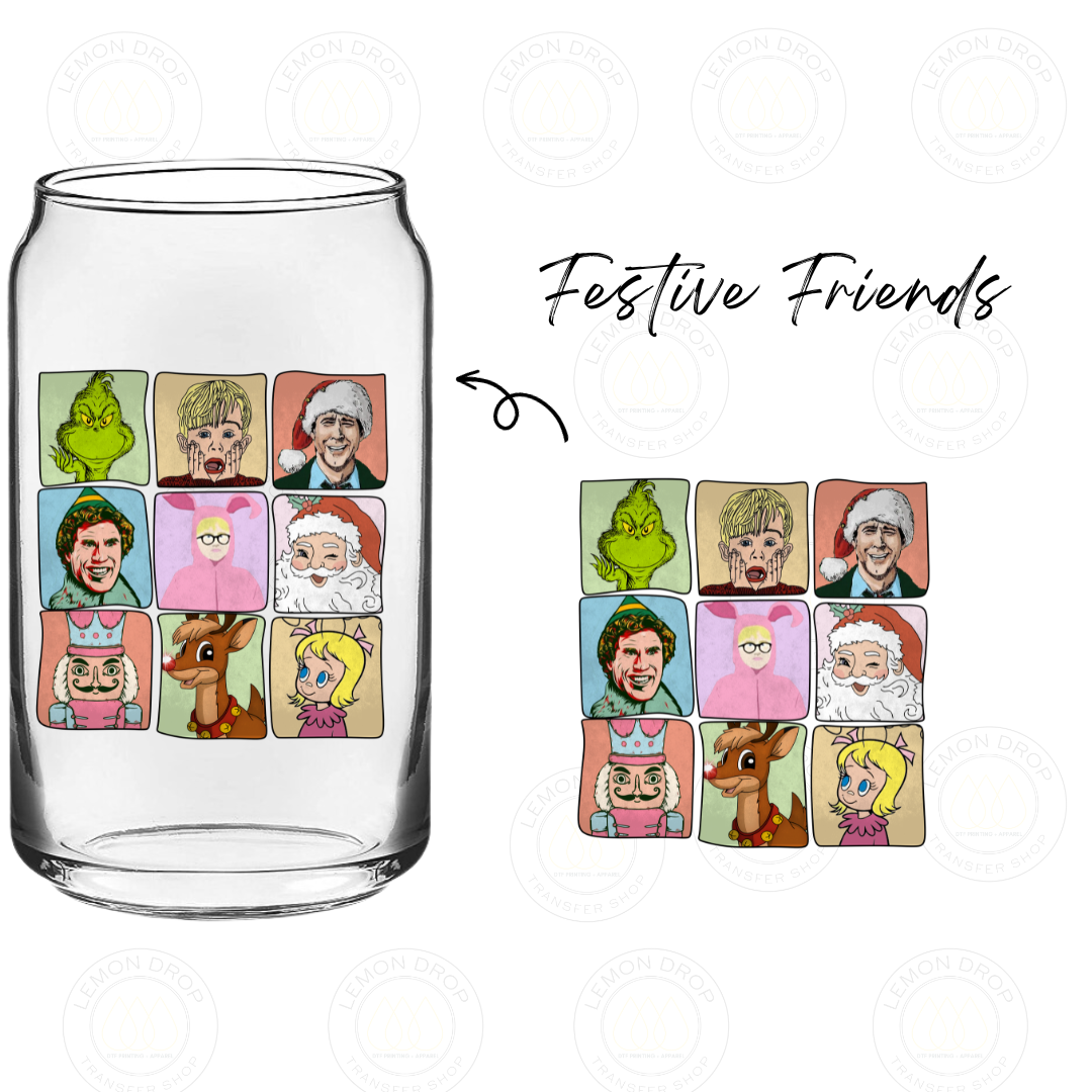 Festive Friends UV DTF STICKER