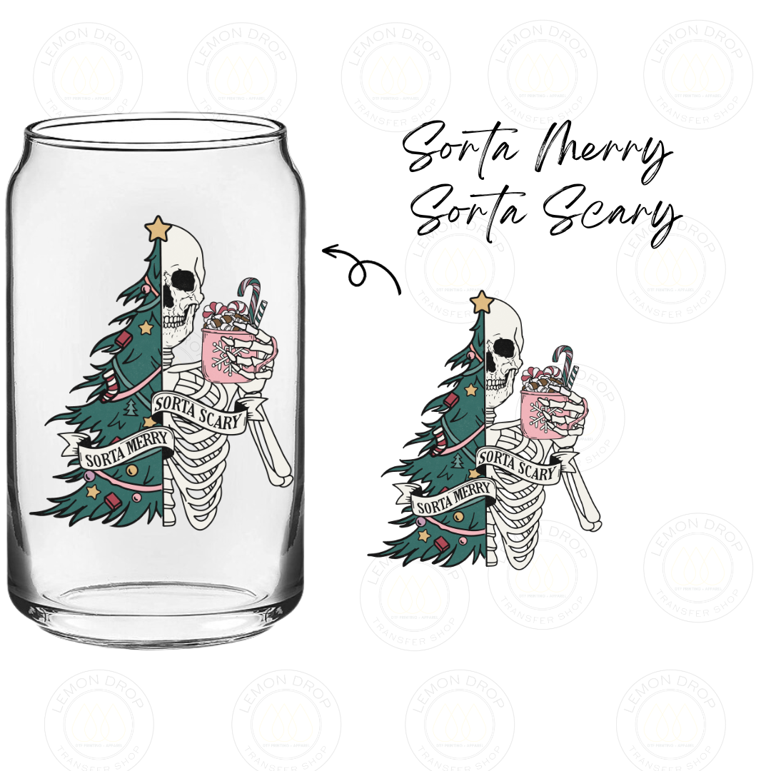 Sorta Merry Sorta Scary UV DTF STICKER