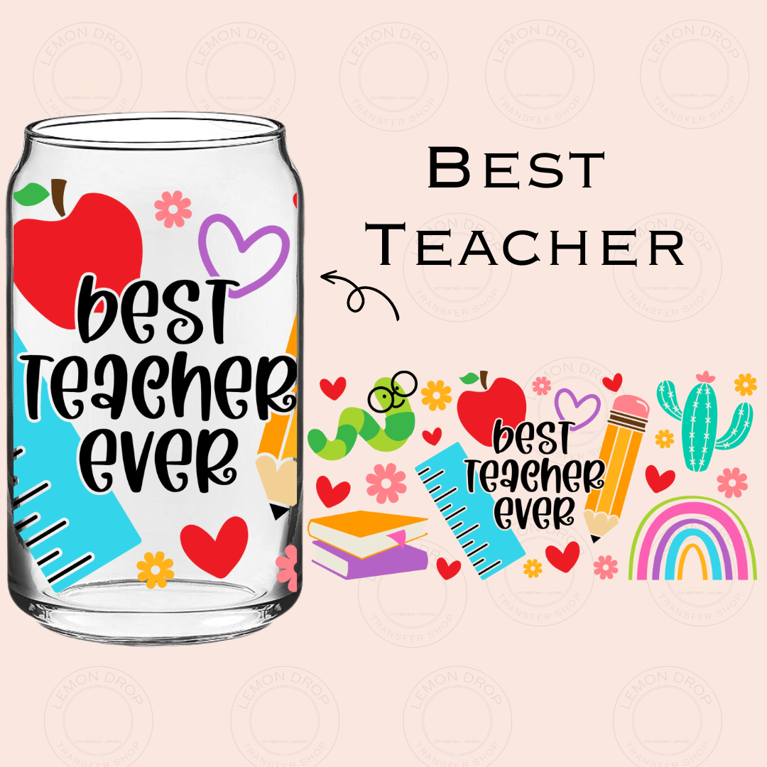 BEST TEACHER DTF 16OZ CUP WRAP
