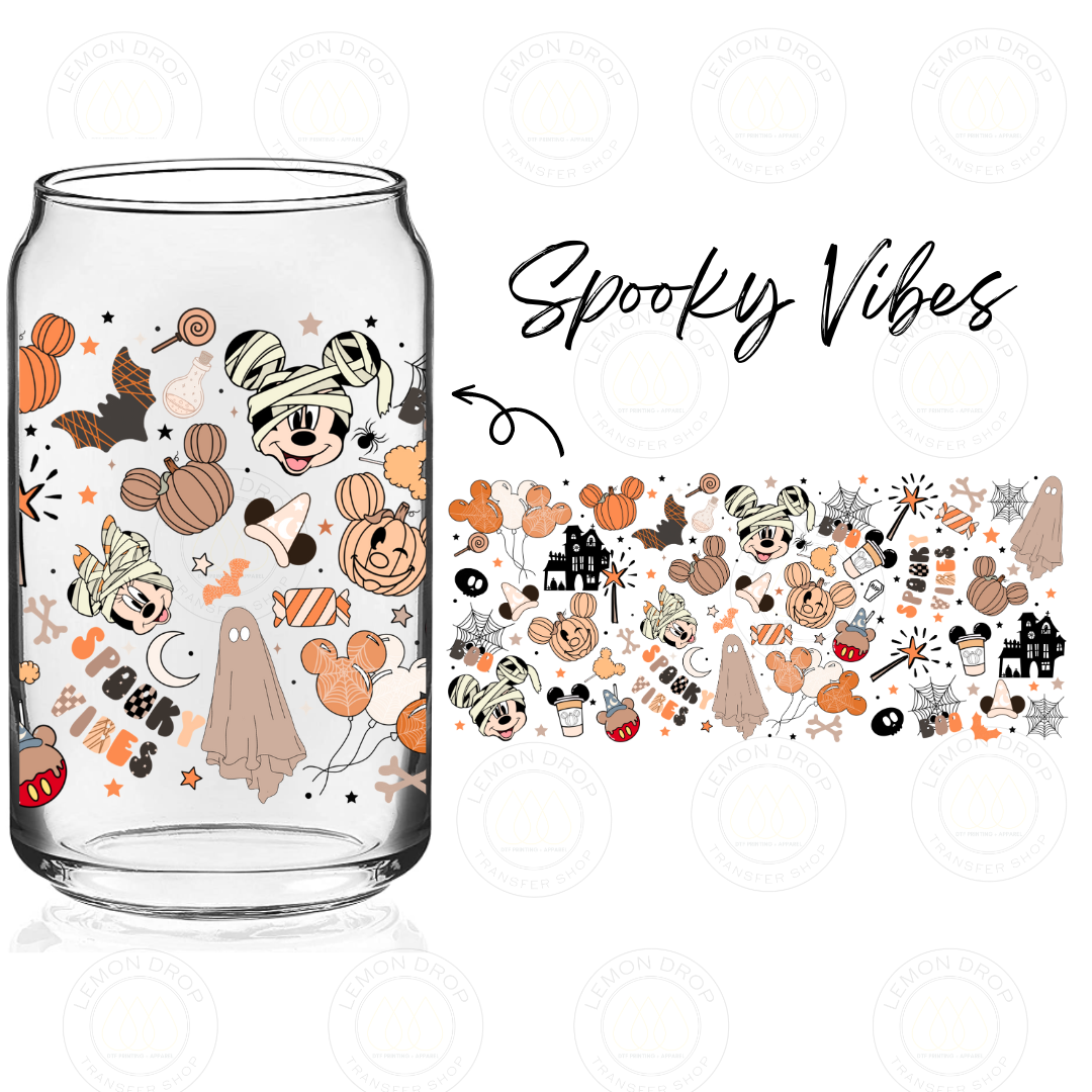 Spooky Vibes UV DTF 16OZ CUP WRAP
