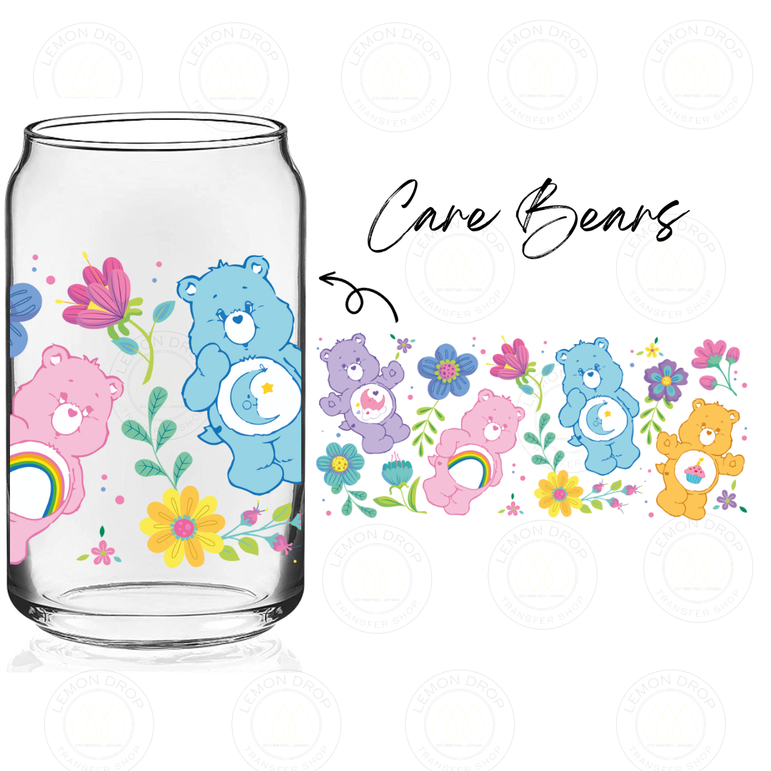 Care Bears Wrap UV DTF 16OZ CUP WRAP