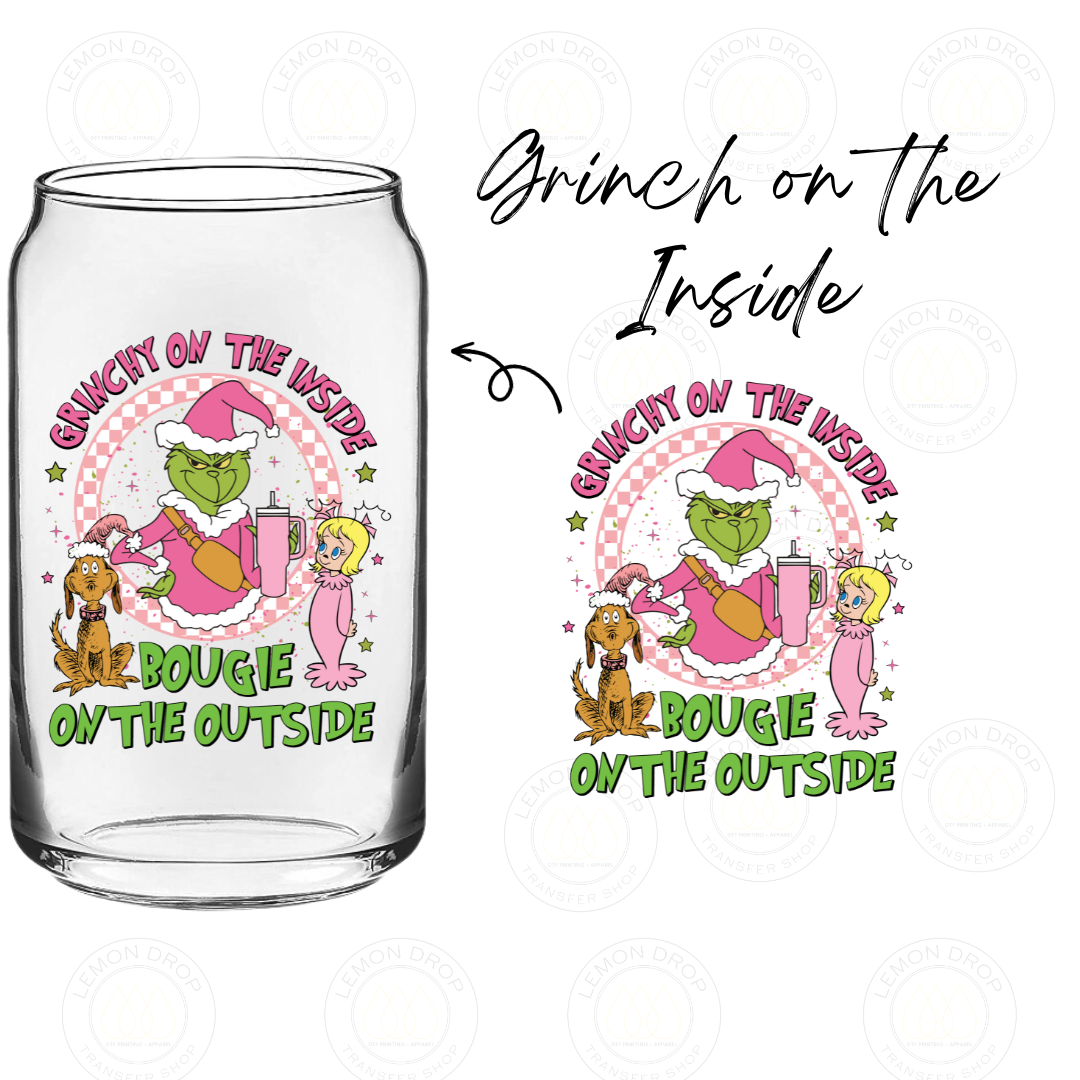 Grinch on the Inside UV DTF STICKER