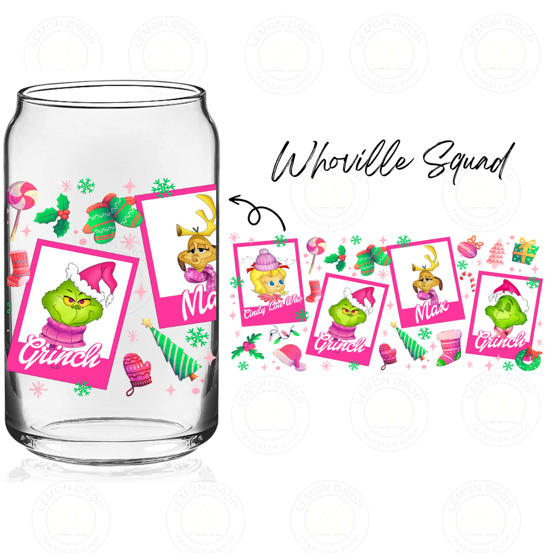 Whoville Squad Wrap UV DTF 16OZ CUP WRAP