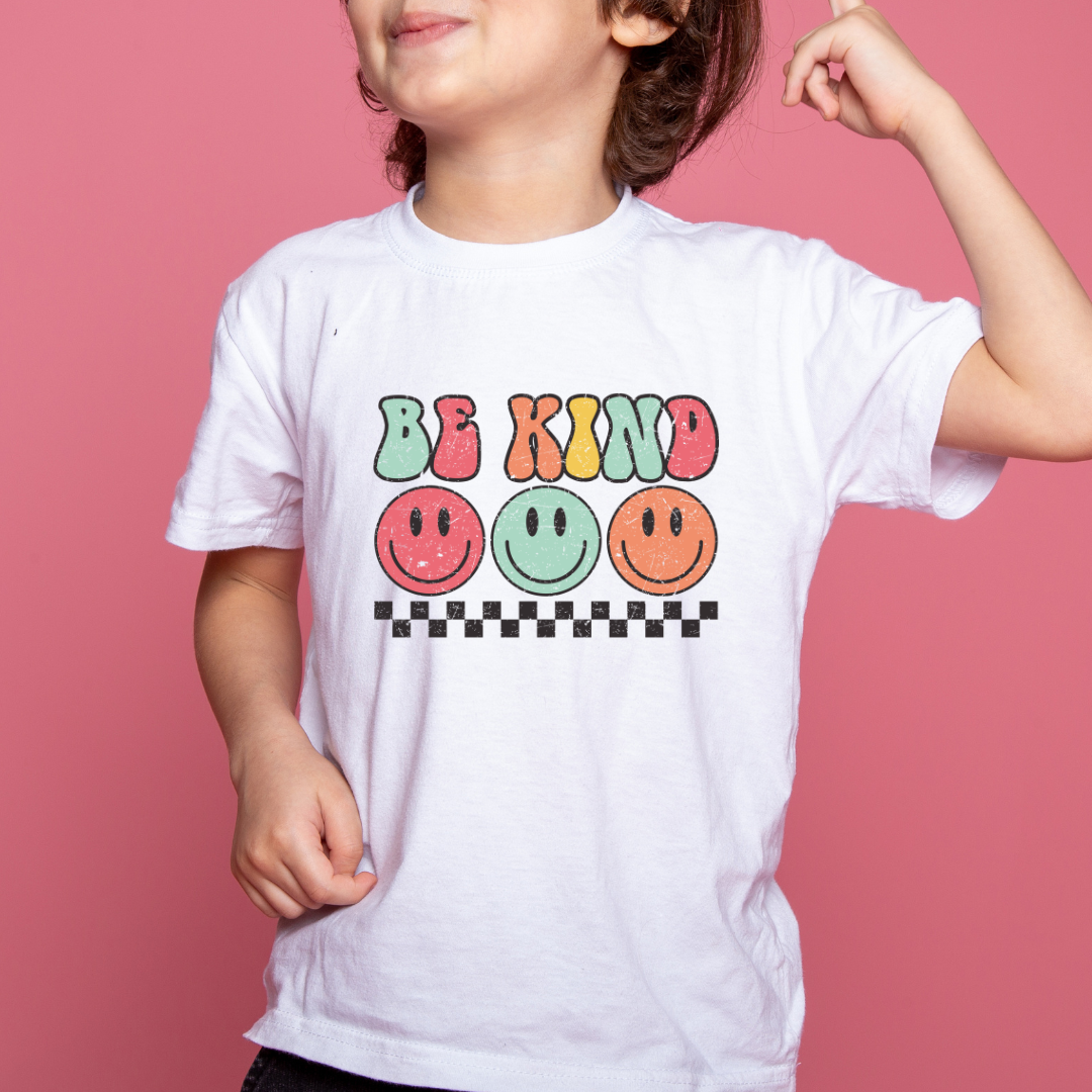 BE KIND RETRO KIDS DTF TRANSFER