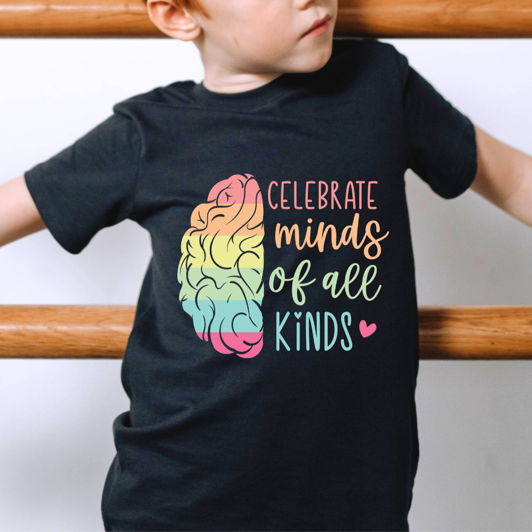 CELEBRATE MINDS OF ALL KINDS - KIDS DTF TRANSFER