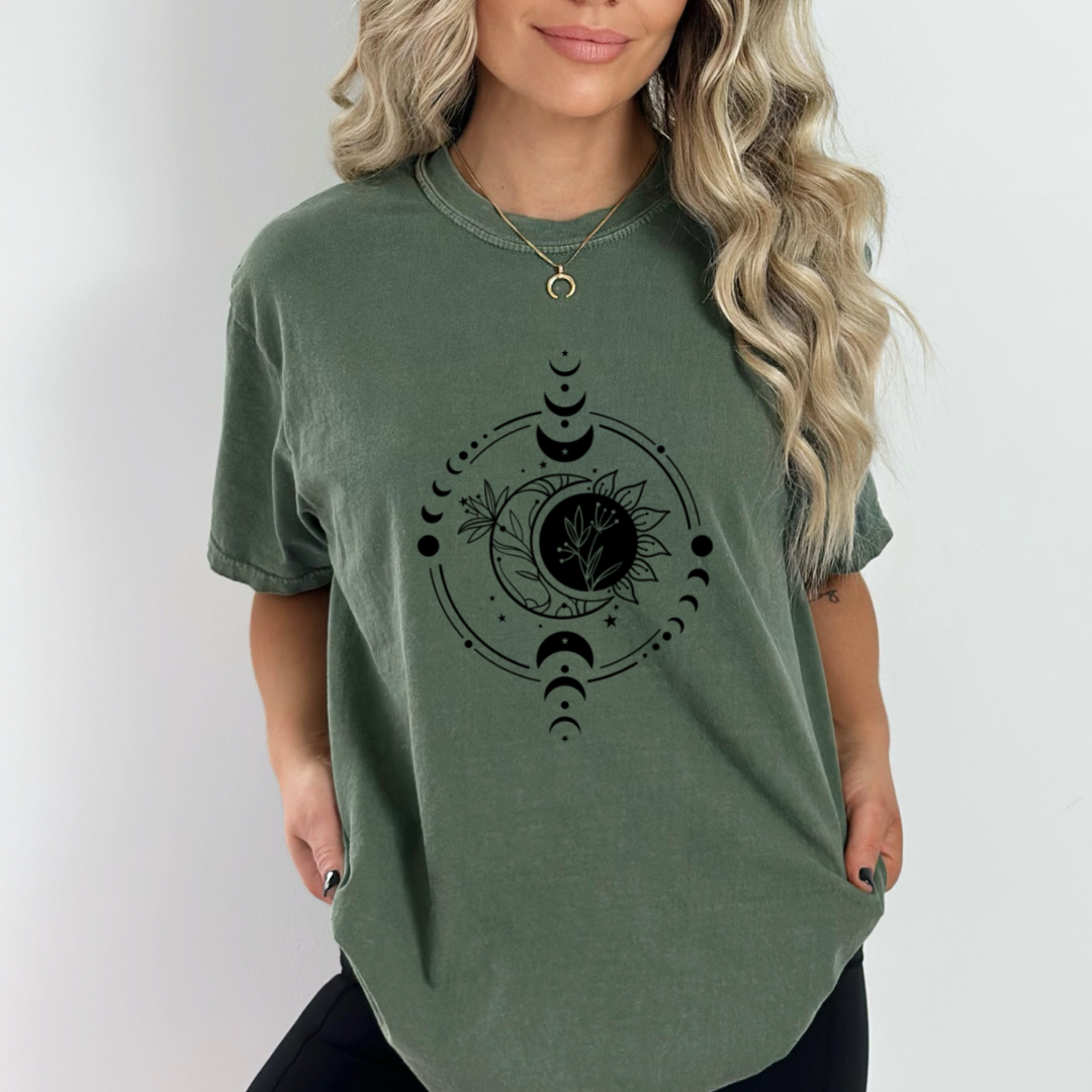 CELESTIAL MOON PHASE READY TO PRESS DTF TRANSFER