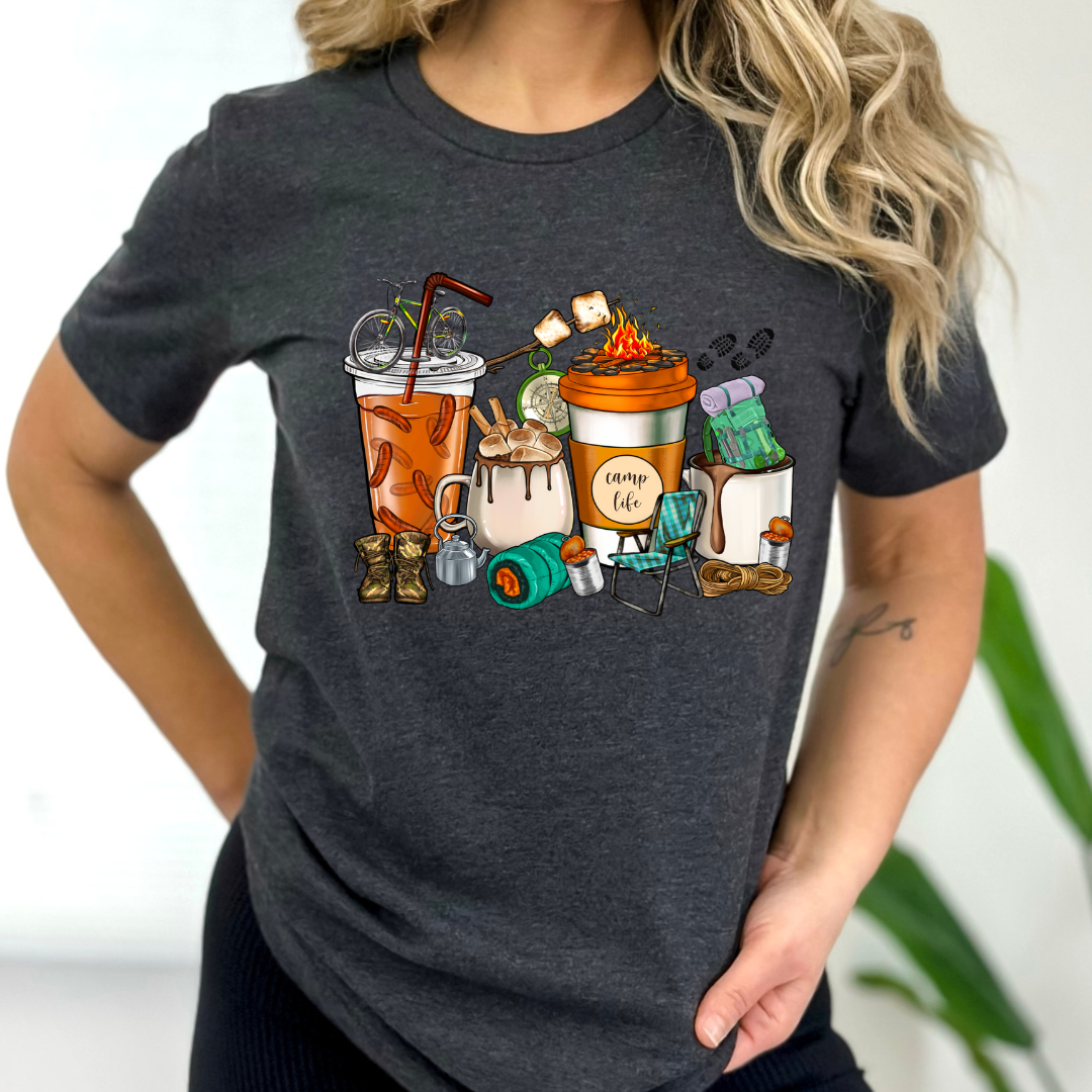 CAMPING COFFEE CUPS - DTF TRANSFER