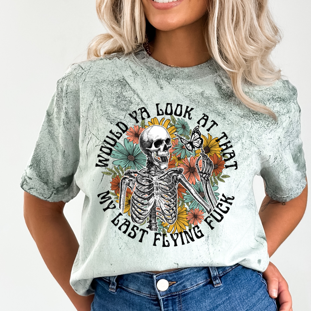 WOULD YA LOOK AT THAT MY LAST FLYING FUCK READY TO PRESS DTF TRANSFER