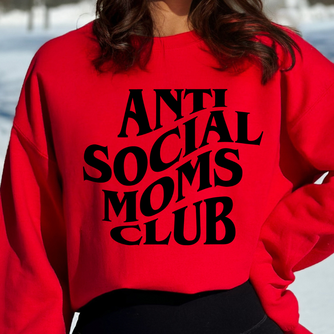 Anti Social Moms Club Cozy Unisex Crewneck