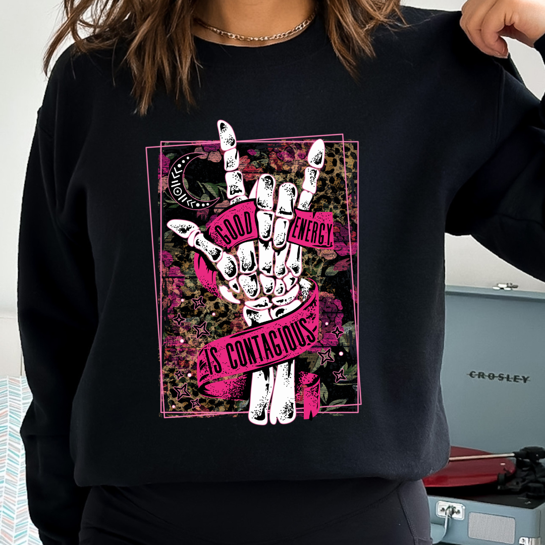 GOOD ENERGY- READY TO PRESS DTF TRANSFER New Design