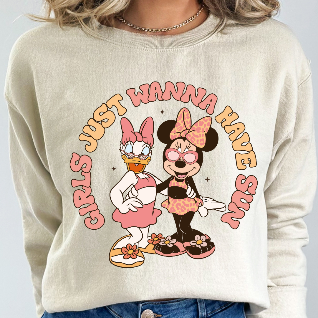 GIRLS JUST WANNA TO HAVE SUN - DTF TRANSFER