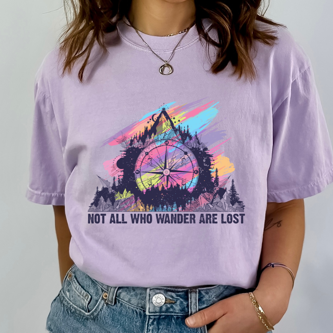 NOT ALL WHO WONDER - READY TO PRESS DTF TRANSFER New Design