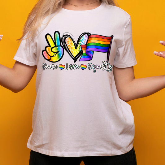 Peace Love Equality - DTF TRANSFER New Design