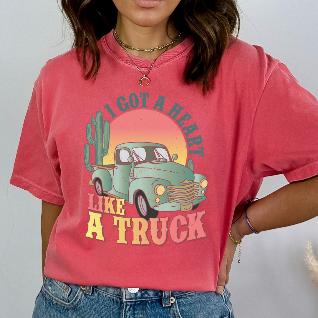 I Got A Heart Like A Truck - DTF TRANSFER New Design