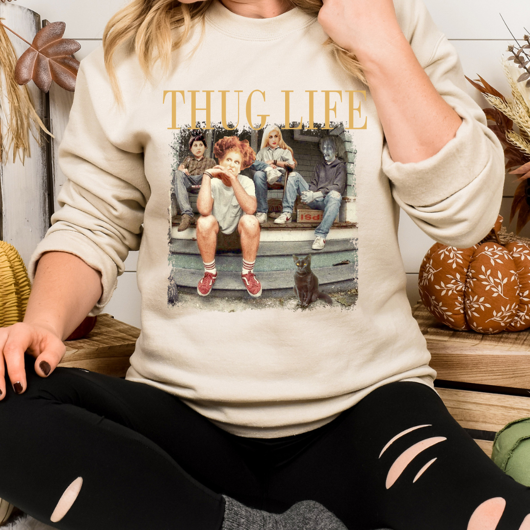 Sanderson Sisters Thug Life Unisex Crewneck