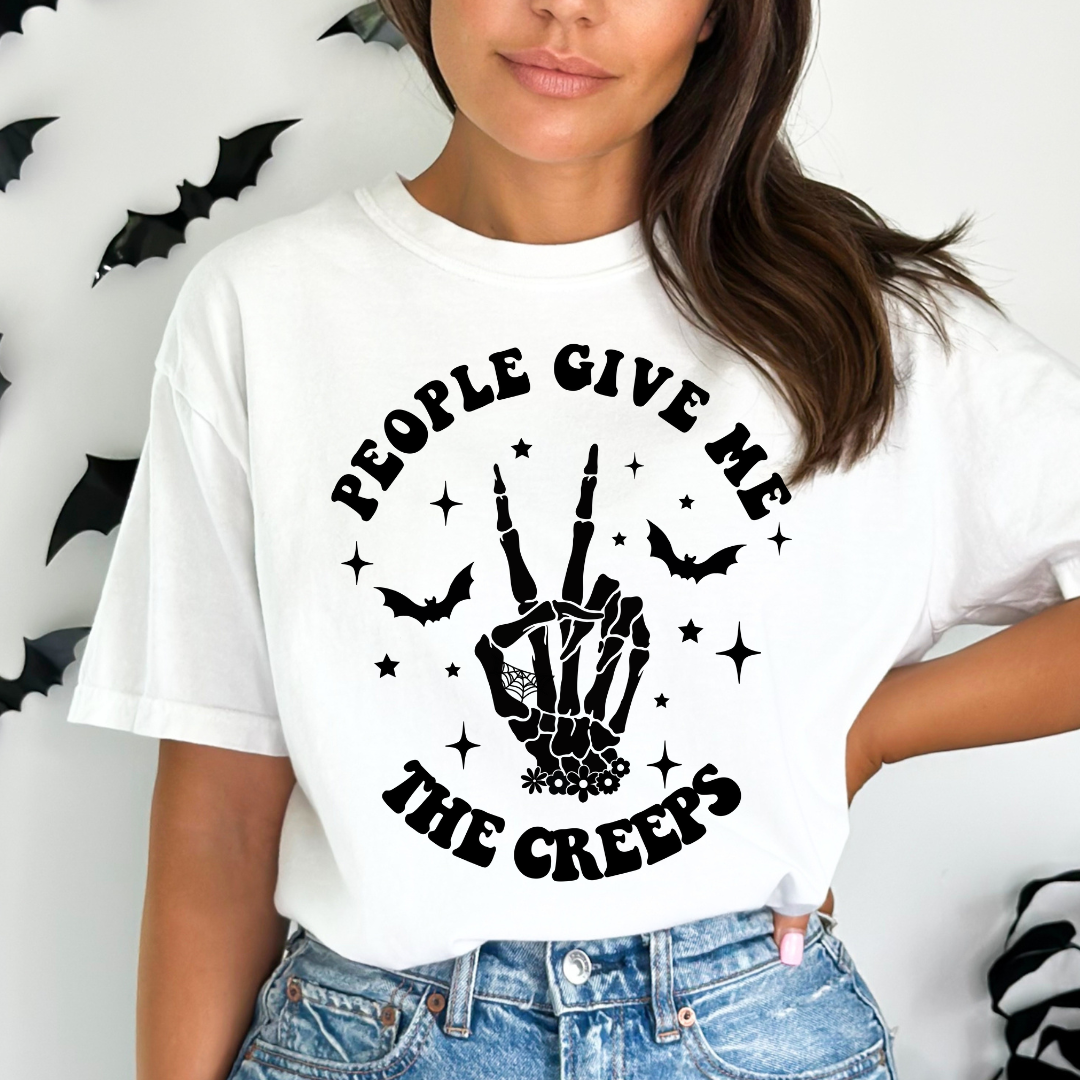 People Give Me The Creeps Relaxed Unisex Tee