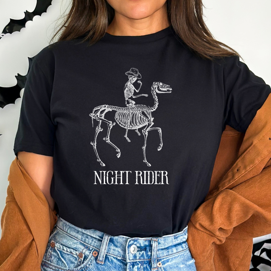 Night Rider Relaxed Unisex Tee