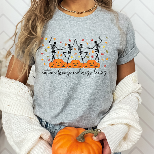 Autumn Breeze and Crisp Leaves Relaxed Unisex Tee
