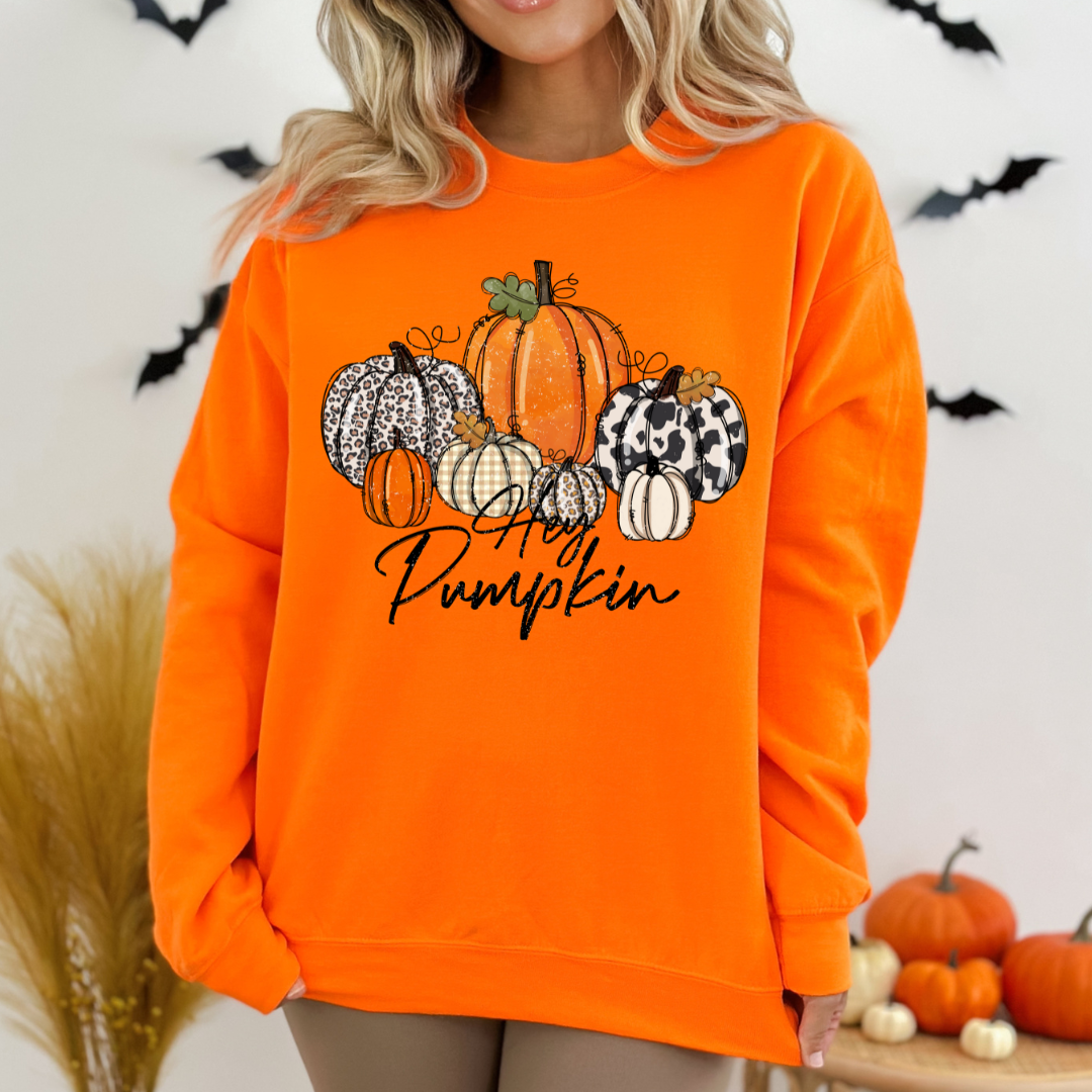 Hey Pumpkin Cozy Unisex Crewneck