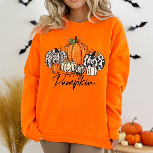 Hey Pumpkin Cozy Unisex Crewneck