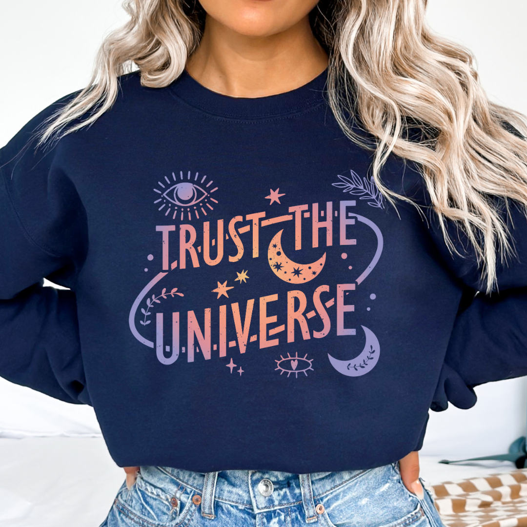 Trust The Universe Cozy Unisex Crewneck