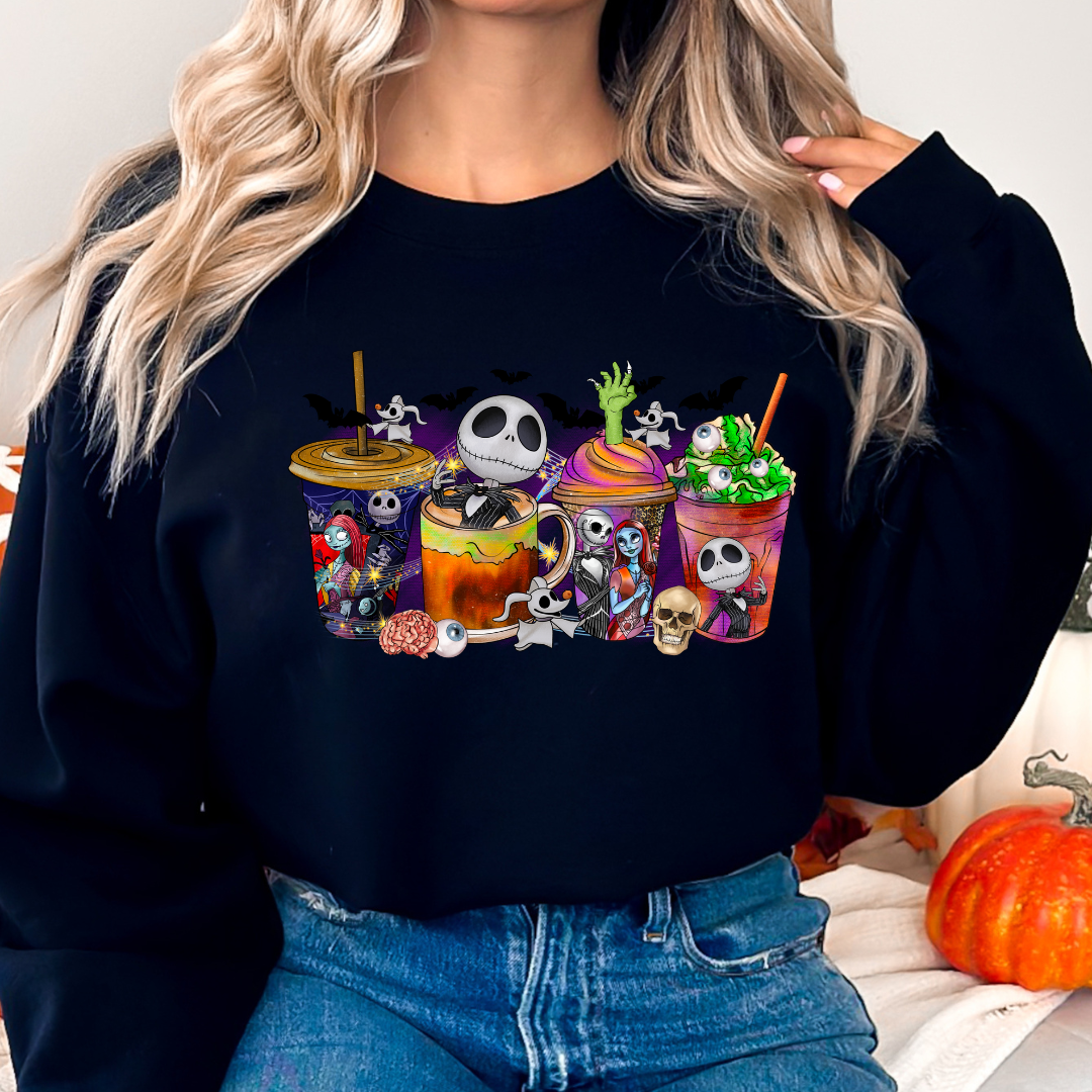 Jack's Spooky Coffee Cozy Unisex Crewneck