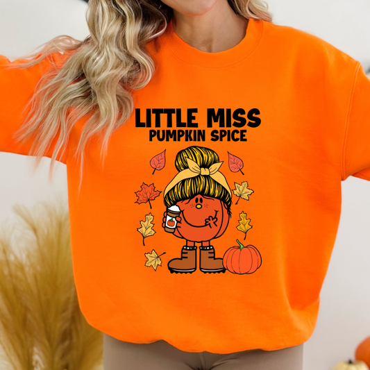 Little Miss Pumpkin Spice Cozy Unisex Crewneck