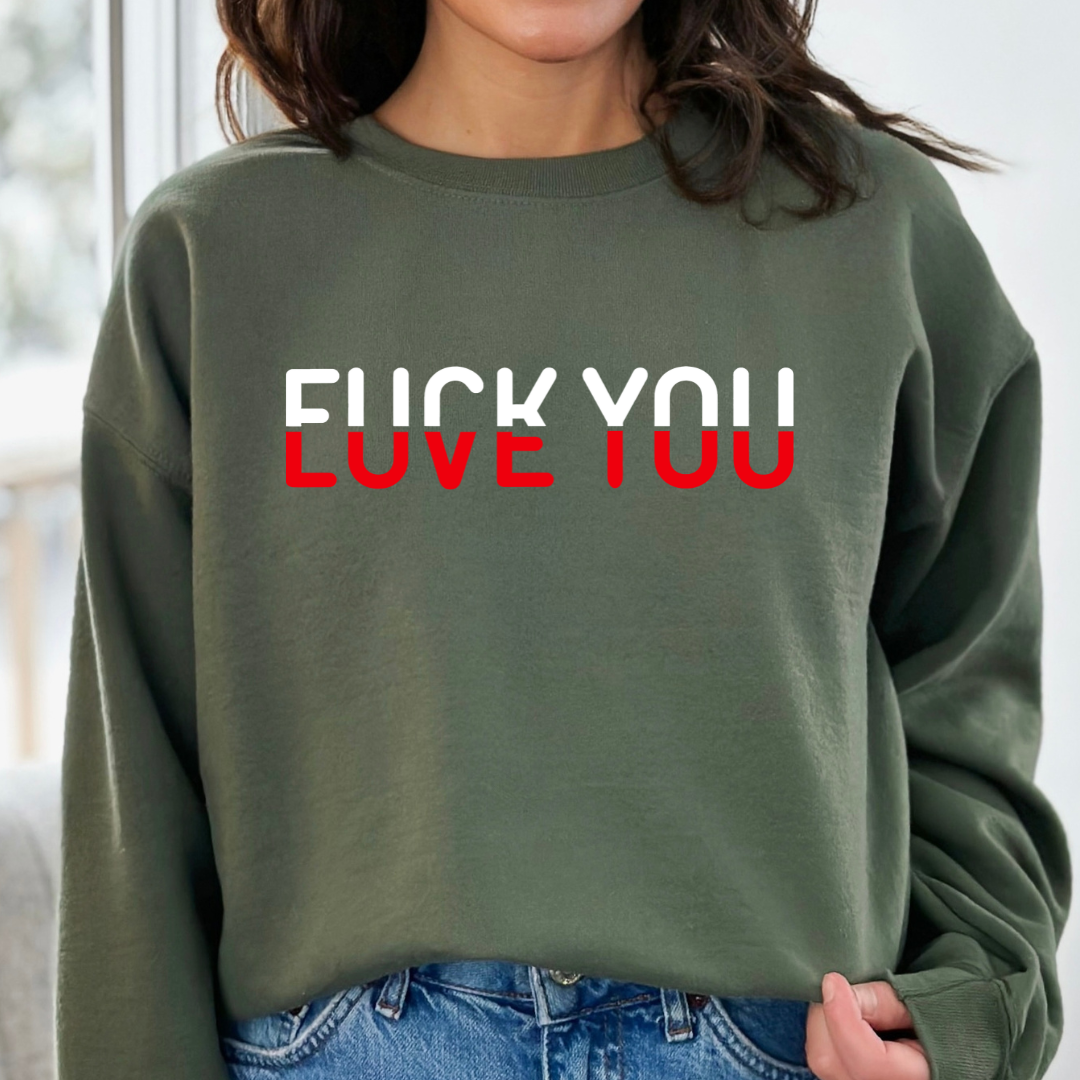 F&*K You Love You Cozy Unisex Crewneck