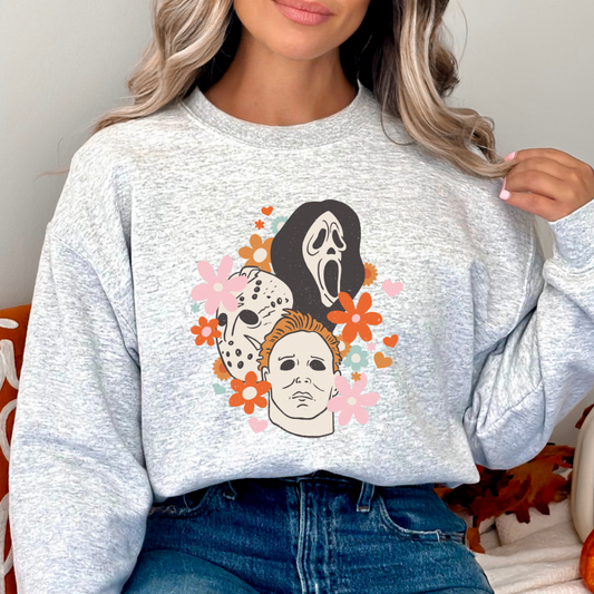 Retro Serial Killers Cozy Unisex Crewneck