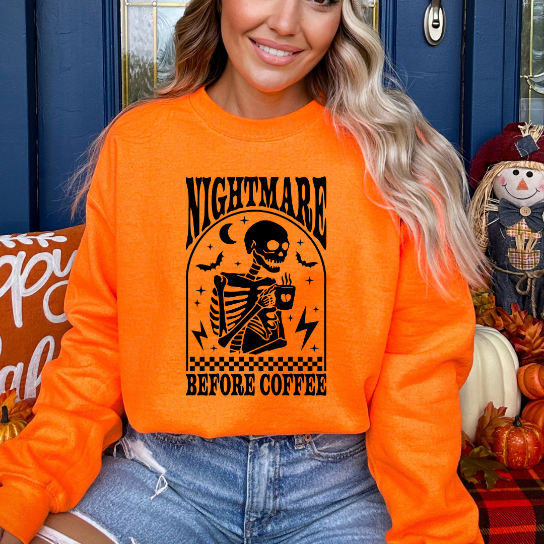 Nightmare Before Coffee Cozy Unisex Crewneck