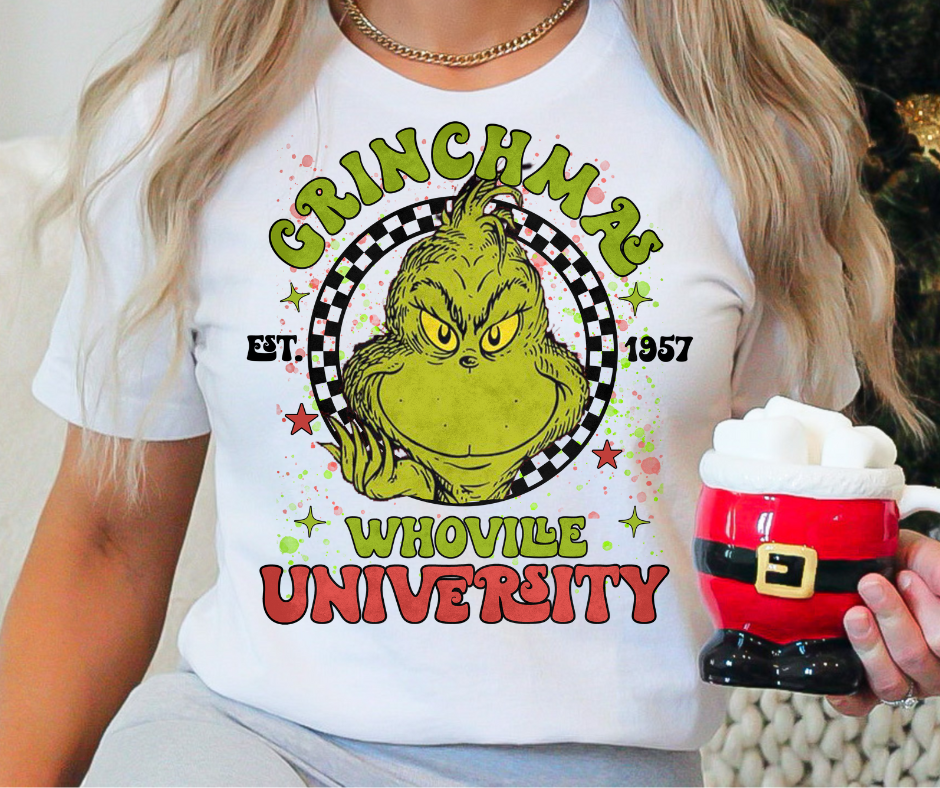 Grinchmas University - DTF TRANSFER New Design