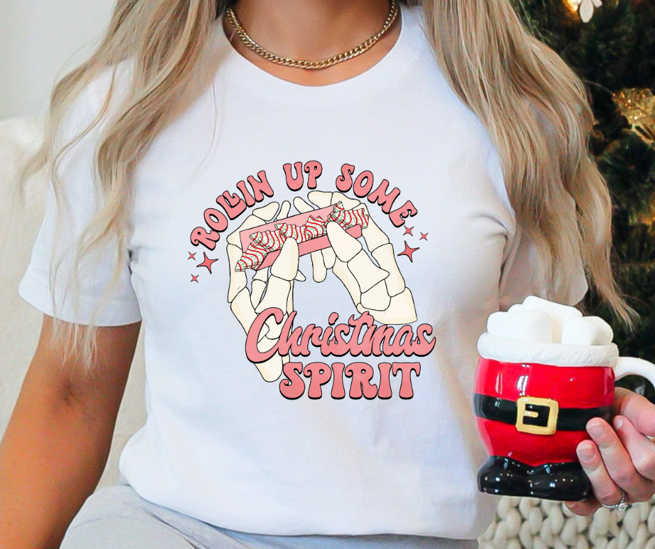 Rollin Up Some Christmas Spirit  Relaxed Unisex Tee