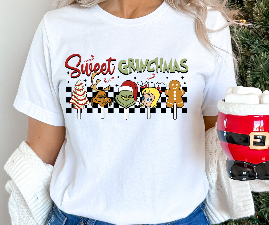 Sweet Grinchmas  Relaxed Unisex Tee